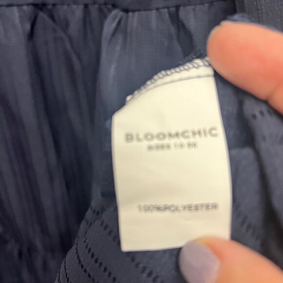 Bloomchic Long Sleeve Knee Length Navy - Picture 8 of 9